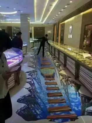 3D FloorPosters Floor Graphics printer