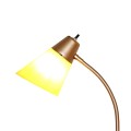 Golden LED eye-caring floor lamp