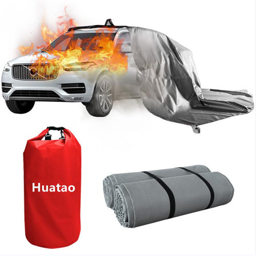 Vehicle Fire Blanket Silicone Fiberglass Fabric