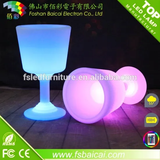 Large capacity bars ice bucket/champagne towns wholesale led illuminated beer bucket