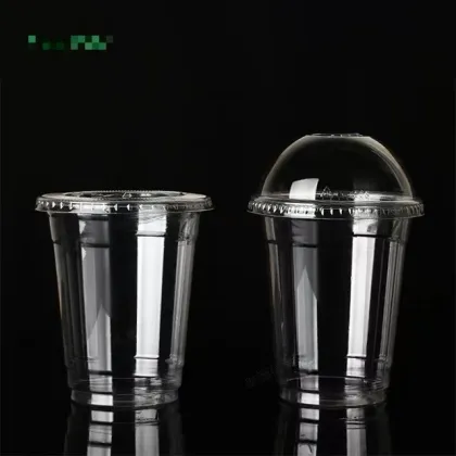 Transparent Disposable PET cups juice cups, yogurt cups milk tea cups
