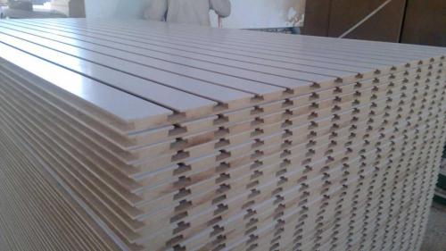 Melamine yang dihadapi slotted mdf perabot gred