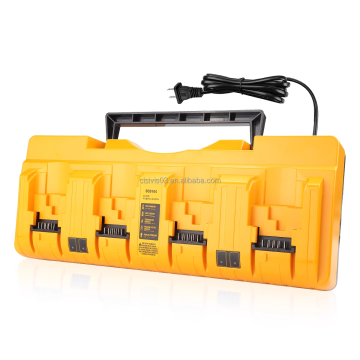 Portabel empat-slot berurutan 12V-20V lithium baterai charger dengan 12A multi-alat set di hard case