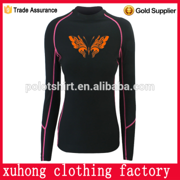 Stylish hot girls long sleeve rash guards