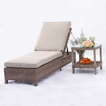 Outdoor Swimming Pool Lounger Set - Garden Sunbed Furniture