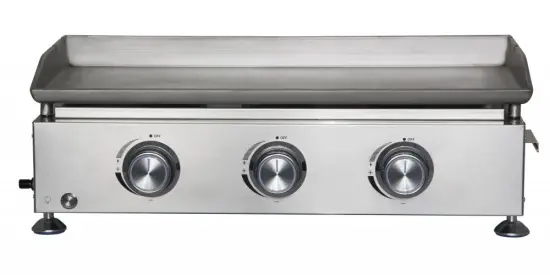 Stainless Steel 3 Burner Backyard Gas Griddle