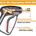 Short Power Spray Gun M22 Подгонка 4000 фунтов на квадратный дюйм