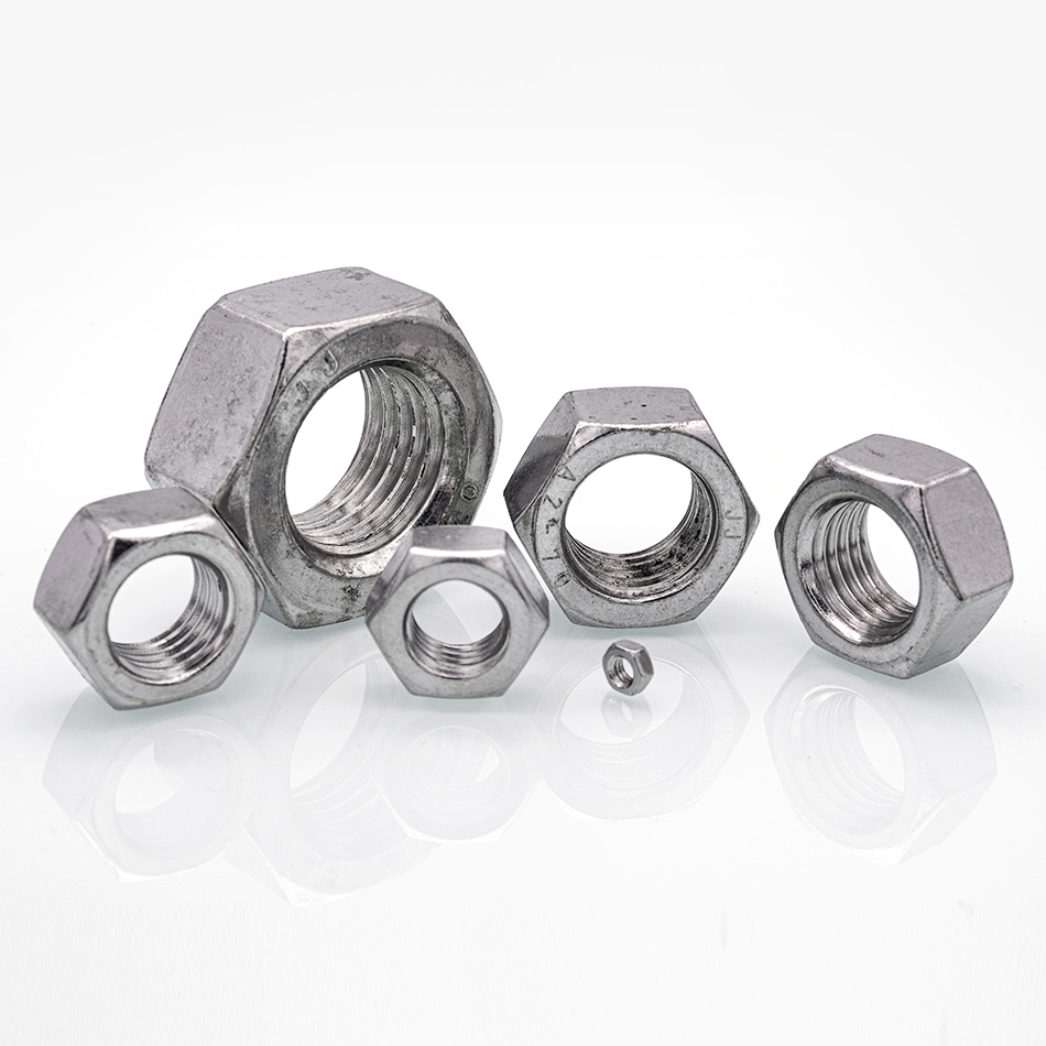 Stainless steel types of hex nuts