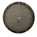 Quadrante di orologio misto in pietra e legno