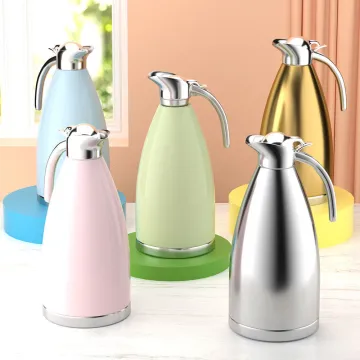 Sleek Vakum Dallah Kopi Pot Modern Teko Kopi Tahan Karat