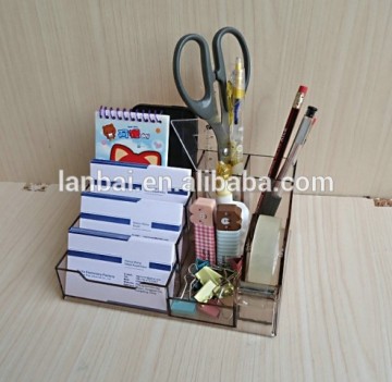 Plastic PS office desk stationery organizer