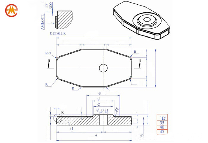 Slide Plate Drawing