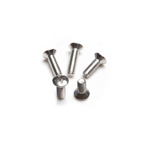 Stainless/Steel cross recessed raised countersunk head screw