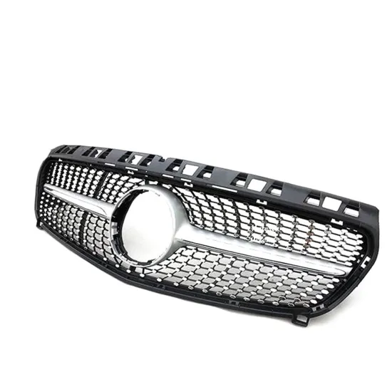 Diamond Grille ABS Front Bumper Car Grills for Mercedes-Benz A-Class SERIES W176 2013-2015