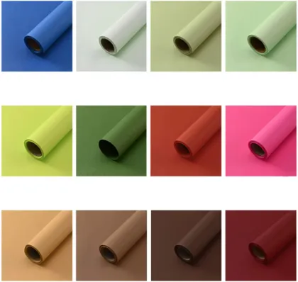 Silk textured flower wrapping paper rip-proof linen textured high-end bouquet decoration