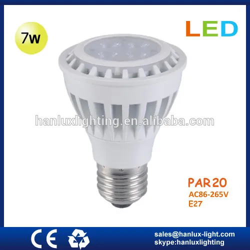 7W LED par20 bulb CE ROHS