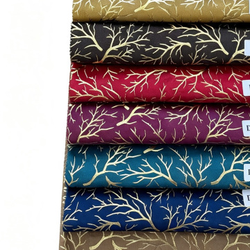 Botanical Gold Stamped Velvet