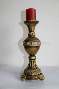 graceful hand-painted christmas decor polyresin candle holder