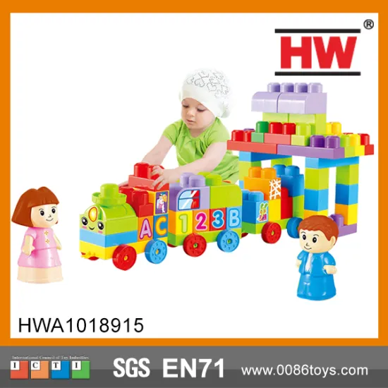 Hot Sale 86pcs Educational Plastic Baby Blocks Decorations