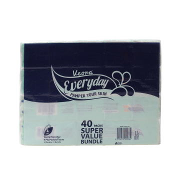 Kawaii Foldable Travel Tissue Packs - Mimi Pocket Tissues 4 Ply, 10 Pack