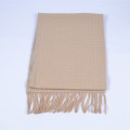 Sciarpa in cashmere color marrone chiaro