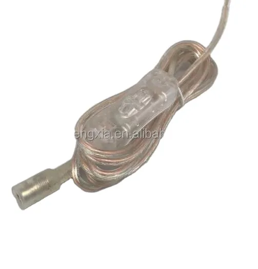 LED Split Neon Light Accessories: DC Power Wire, Transparent Wire with Switch, Separate Neon LED Strip Light Extension Cord