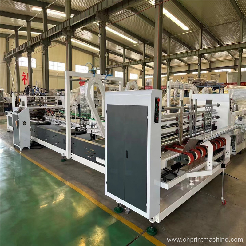 Auto folder gluer & stitching for carton box