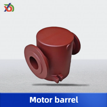 सममित साइड-माउंटेड ग्रे कास्ट आयरन मोटर बैरल