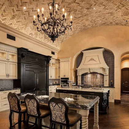 Black color natural stone granite kitchen countertop price