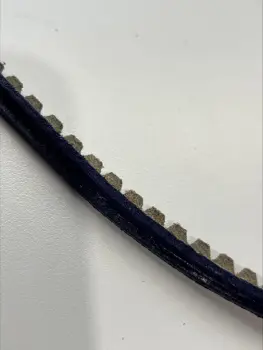 Purple color leather welt