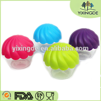 Square shape color ice cream cup