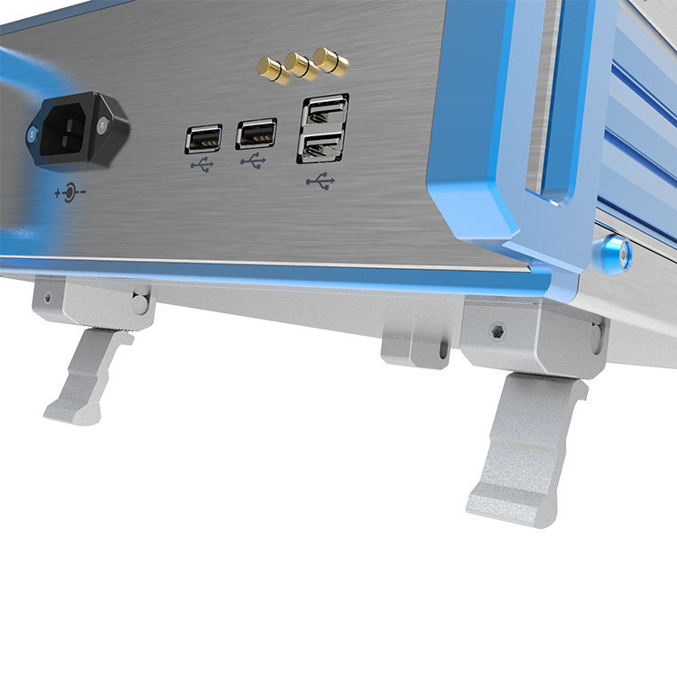 Custom YONGGU D01 269*2Umm CNC Machine with Striped Cooling Shell and Aluminum Chassis