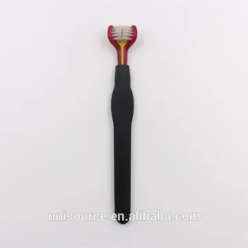 Triple Head Single Hand Pet Toothbrush