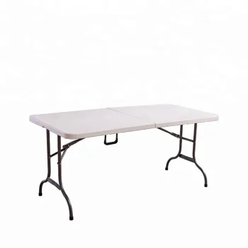 Wholesale White Rectangular Folding Plastic Table for Catering, Banquet, Picnic, and Outdoor Use in Hotels