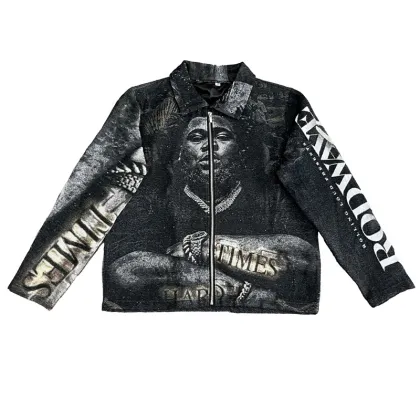 2024 Rap Star Rod Time Tapestry Jacket Hoodie