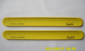 new product joyous festival gift printed words pure color slap ruler bracelet