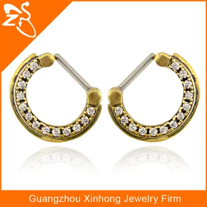 non piercing nose ring, indian style nose piercing, gold nose piercing