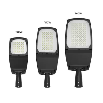 Customized IP66 IK10 Die Casting Aluminum LED Street Light Housing with PCB Holes
