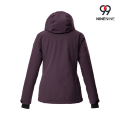 Chaqueta aislante para mujer con capucha extraíble