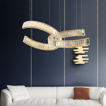 Ornate Crystal Chandelier Lamps for Living Rooms, Hotel Lobbies, and Malls