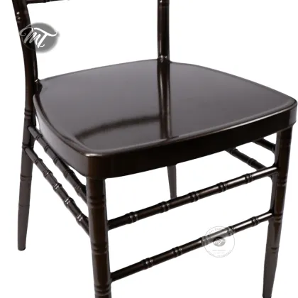 Dubai Wedding Chivari Tubular Metal Black Tiffany Chairs for Event Catering