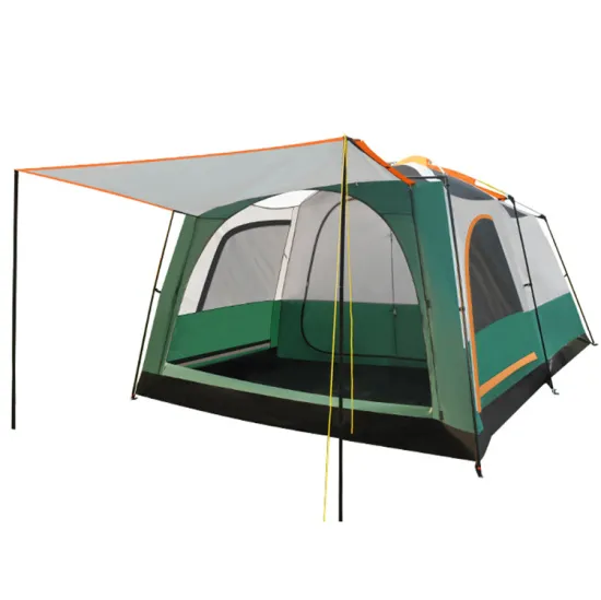 Hot Sale Windproof 2-Room Family Camping Tent for Hiking and Camping