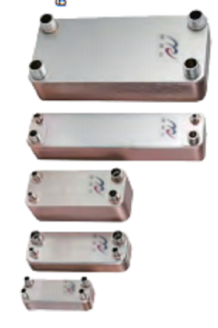 Brazed stainless steel plate exchanger