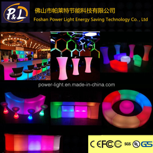 Cambia colore ricaricabile impermeabile LED nozze mobili