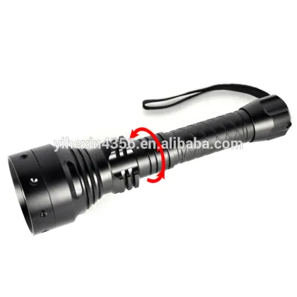 Black Infrared Rechargeable Led Flashlight