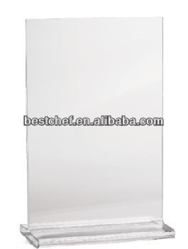 Perspex Menu holder Two-sided