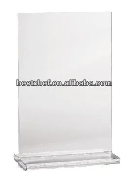 Perspex Menu holder Two-sided