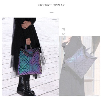 Bolsos para mujeres mochila luminosa geométrica