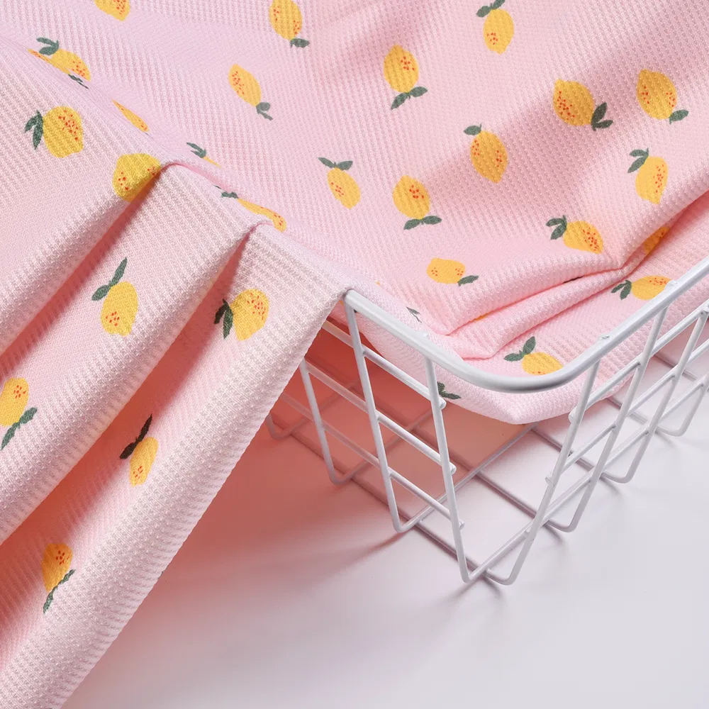 ผ้าวาฟเฟิล DTY พรีเมี่ยม 120d/144f สำหรับชุดนอนที่สวมใส่สบาย