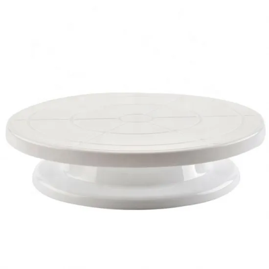 11 Inch Plastic Fondant Cake Turntable Revolving Decorating Stand